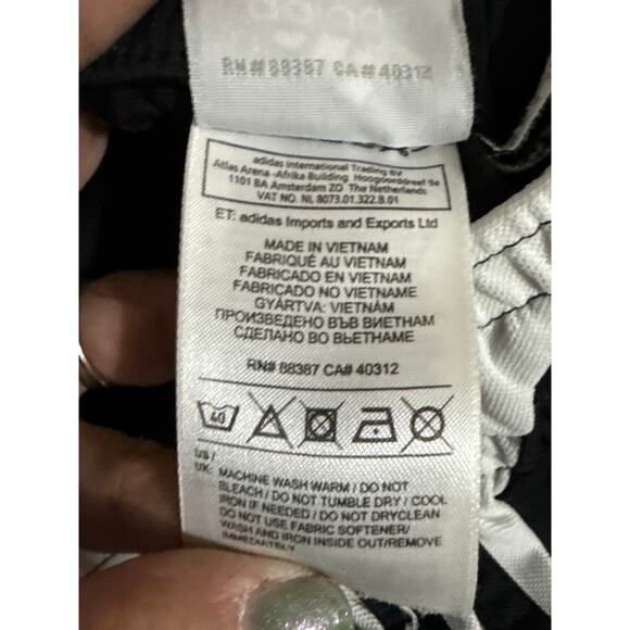 Adidas Black and White Striped Shorts Men's Size S - Picture 7 of 7